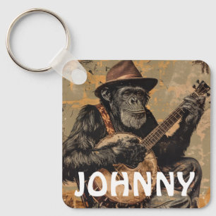 PERSONALIZED MONKEY CHIMP Keychain