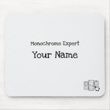 Personalized Monochrome Expert Mousepad