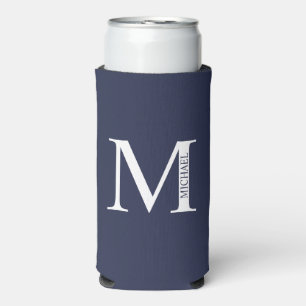 Personalized Monogram and Name Can Cooler