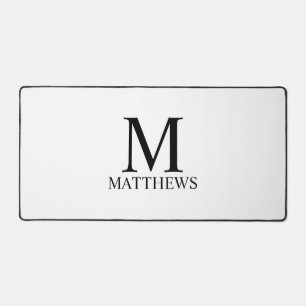 Personalized Monogram and Name Desk Mat