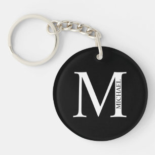 Personalized Monogram and Name Keychain