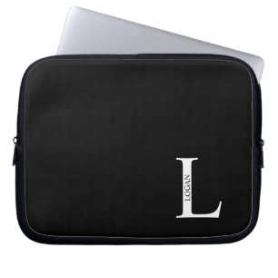 Personalized Monogram and Name Laptop Sleeve