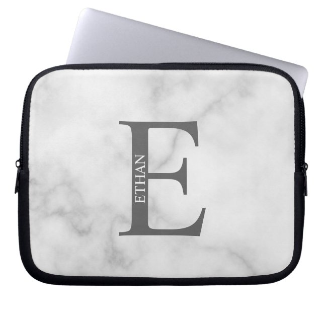 Personalized Monogram and Name Laptop Sleeve (Front)
