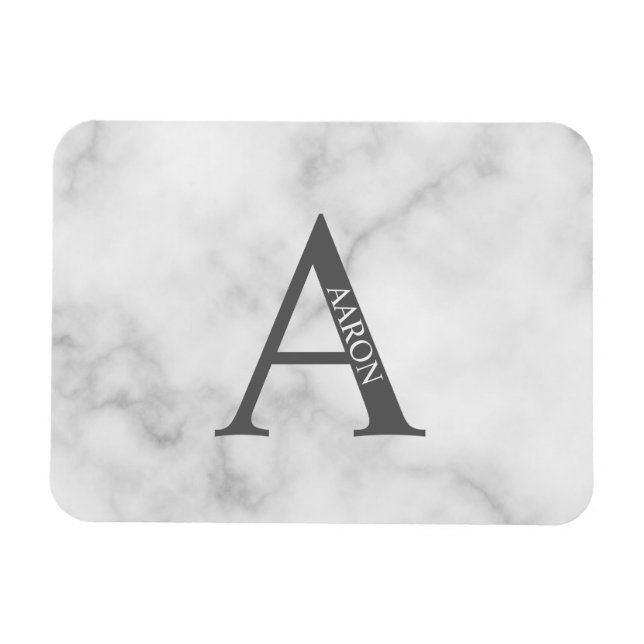 Personalized Monogram and Name Magnet (Horizontal)