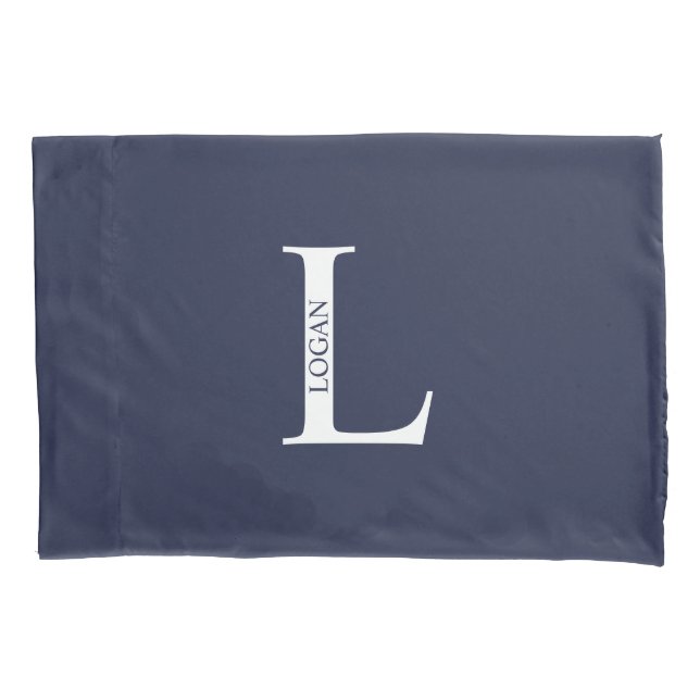 Personalized Monogram and Name Pillow Case (Front)