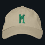 Personalized Monogram Bold Initial Embroidered Hat<br><div class="desc">Personalized Monogram Bold Initial embroidered cap/hats from Ricaso  - Easy change the monogram to your own - Monogrammed accessories.</div>