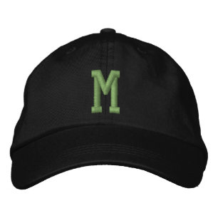 Personalized Monogram Bold Initial Embroidered Hat
