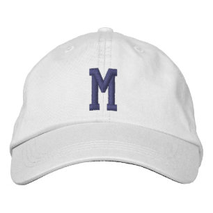 Personalized Monogram Bold Initial Embroidered Hat