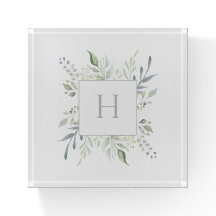 Personalized Monogram Botanical Watercolor