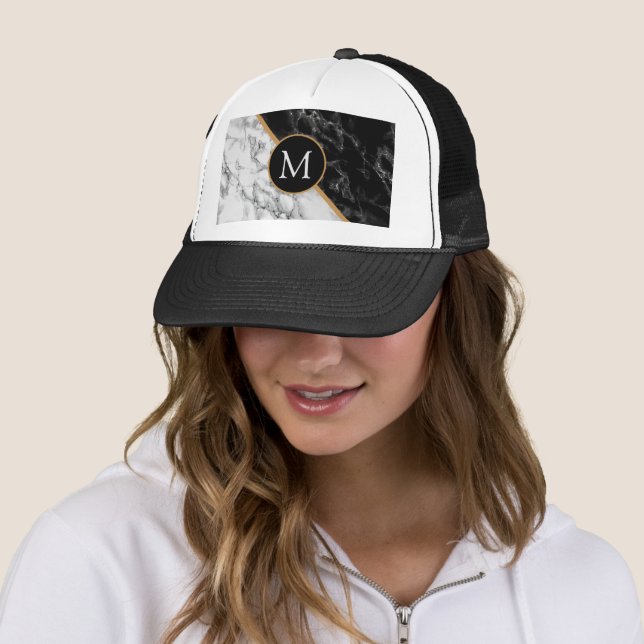 Personalized Monogram Custom Letter Trucker Hat (In Situ)