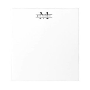 Personalized Monogram Custom Name Notepad