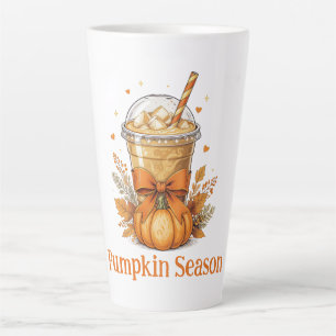Personalized Monogram Fall Autumn Pumpkin Coffee Latte Mug