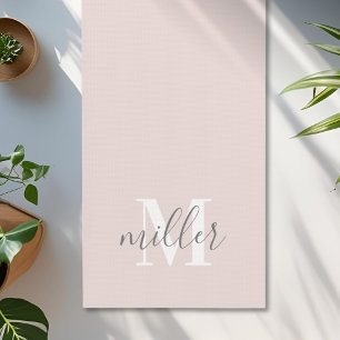 Personalized Monogram Family Name Yoga Mat