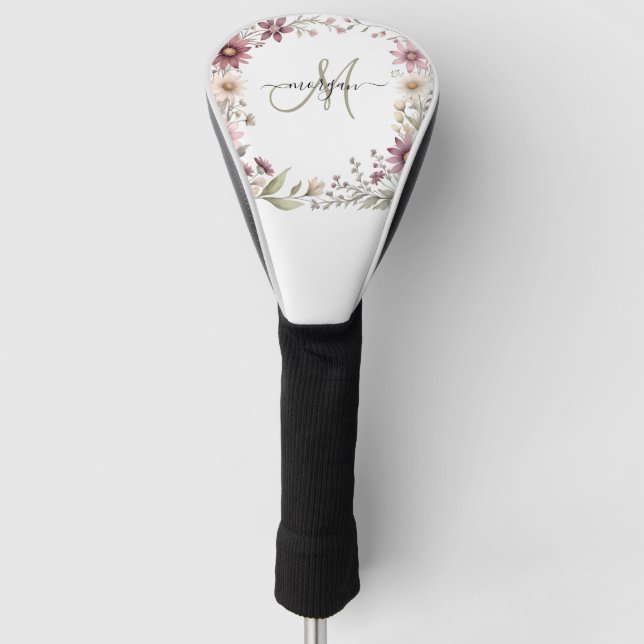 Personalized Monogram Golf Head Cover (Front)