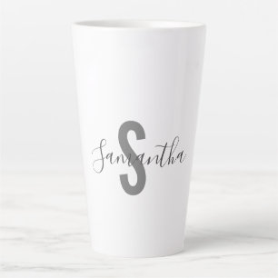 Personalized Monogram Name  Latte Mug