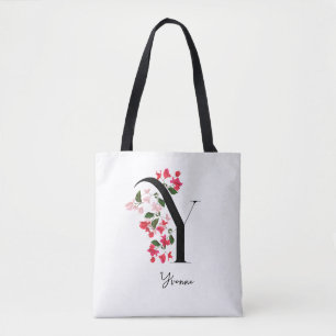 Personalized Monogram Name Tote Bag - Letter Y