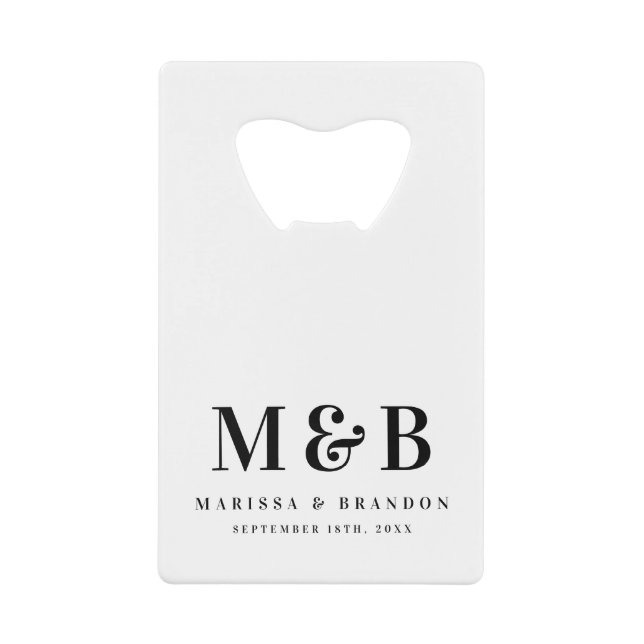 Personalized Monogrammed Initials Wedding Favors (Front)
