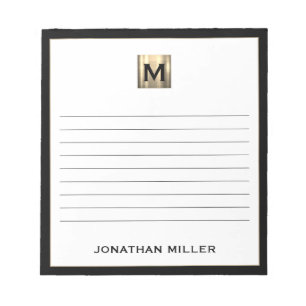 Personalized Monogrammed Lined Notepad