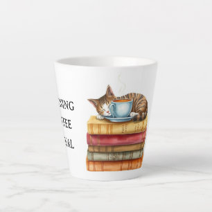 Personalized Morning Coffee Cat Ritual Cozy Latte Mug