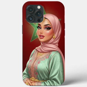 Personalized Moroccan Hijabi Woman Phone Case 
