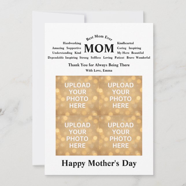 Personalized Mother’s Day Card (Front)