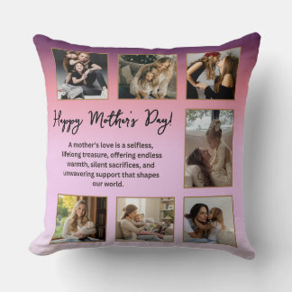 Personalized Mother’s Day Photo Collage  Cushion
