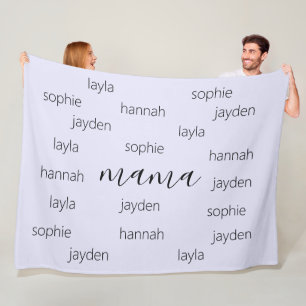Personalized Mothers day gift for Mom Fleece Blanket