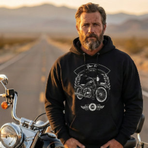Personalized Motorcycle Biker Winter Hoodie