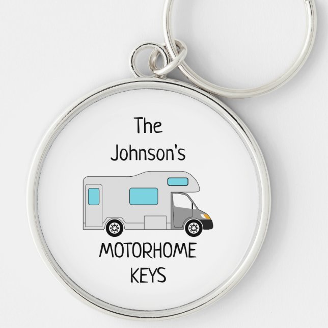 Personalized Motorhome Keys name Key Ring (Front)