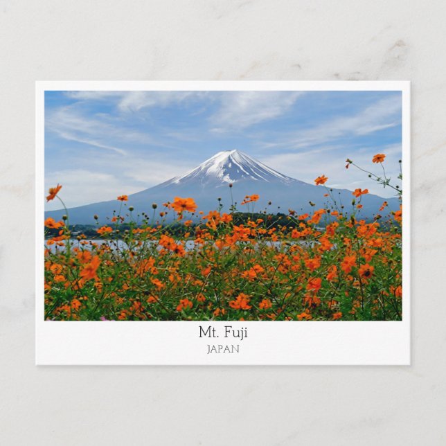 Personalized, Mount Fuji, Japan Postcard (Front)