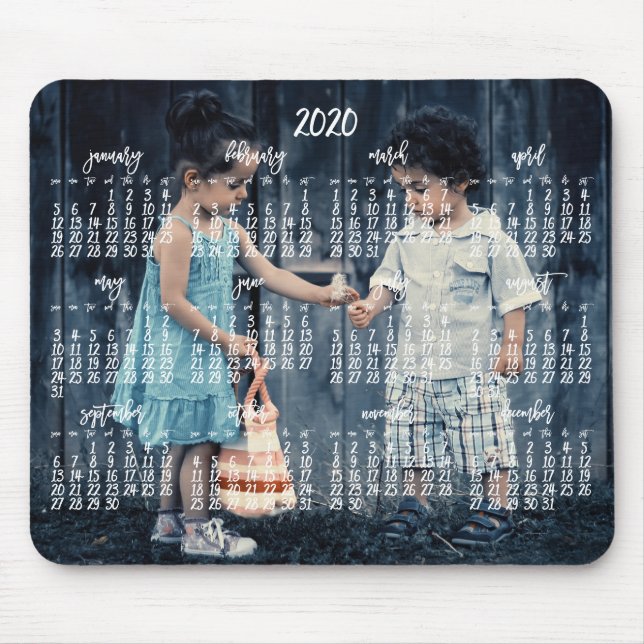 Personalized Mouse Pad Calendar 2020 (Front)