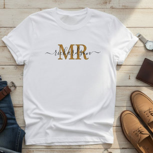 Personalized Mr & Mrs Family Name Unisex T-Shirt