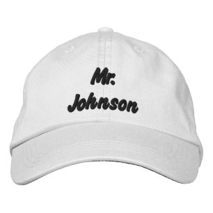 Personalized Mr Name Honeymoon Day Gift for Groom Embroidered Hat