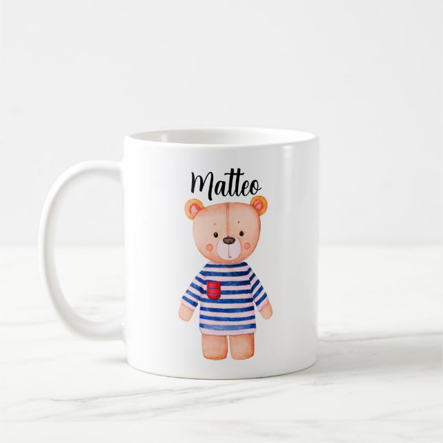 Personalized Mug Bear with Name (Left)