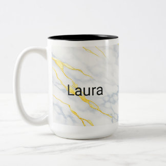 Personalized Mug Gold Veining Effect Custom Mug 