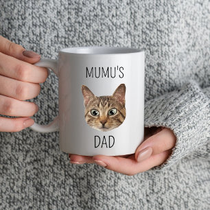 Personalized Mug With Cat Face & Name cute kitten