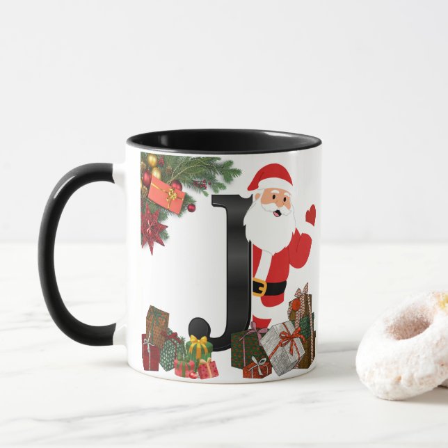 Personalized Mug with Letter (With Donut)