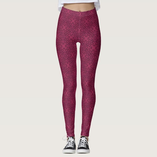 Personalized Mulberry Pattern Leggings (Front)