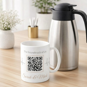 Personalized music and photo player coffee mug