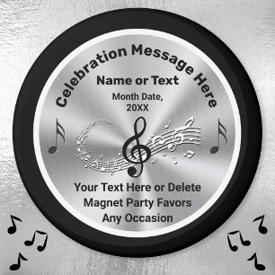 Personalized, Music Party Favours, Music Note Magnet