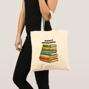 Personalized Name Book Lover  Tote Bag