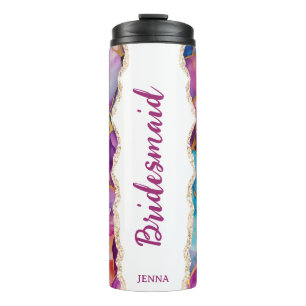 Personalized Name Bridesmaid Thermal Tumbler