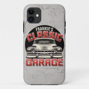 Personalized NAME Classic Car Garage Custom Shop Case-Mate iPhone Case