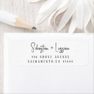 Personalized Name Classic Return Address Label