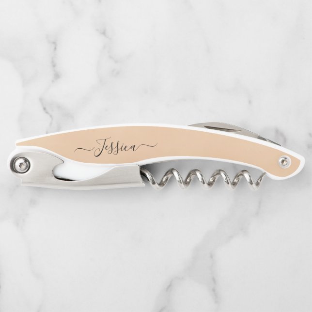Personalized Name Corkscrew Elegant Wine Opener  (Front)