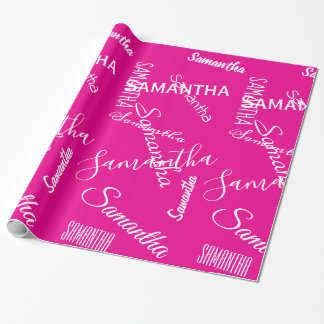 Personalized Name Custom  Wrapping Paper