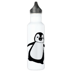 Personalized Name Cute Peeking Penguin 710 Ml Water Bottle
