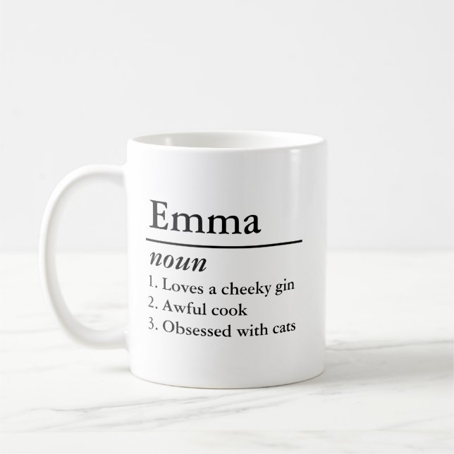 Personalized Name Definition Mug (Left)
