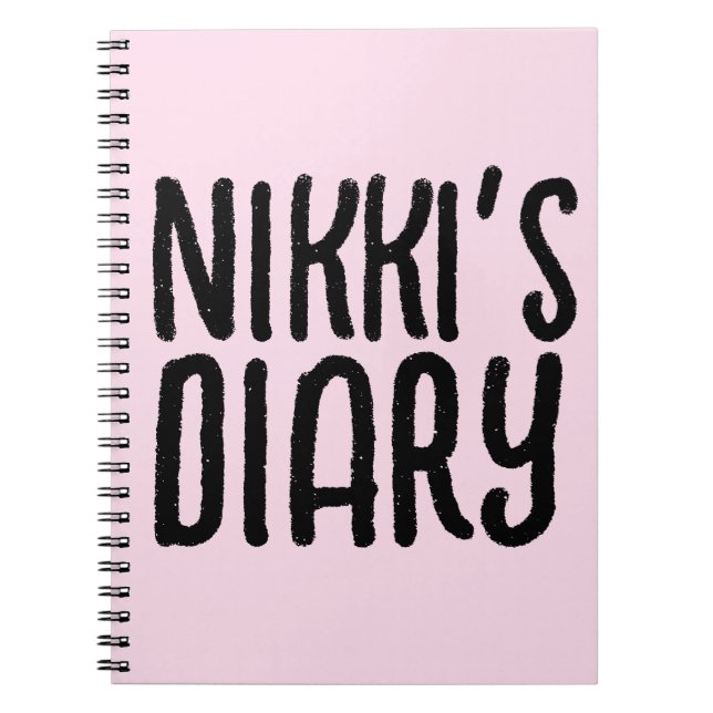 PERSONALIZED NAME DIARY CUSTOM NOTEBOOK (Front)