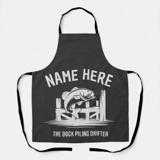 Personalized Name Dock Shadow Bass Apron
